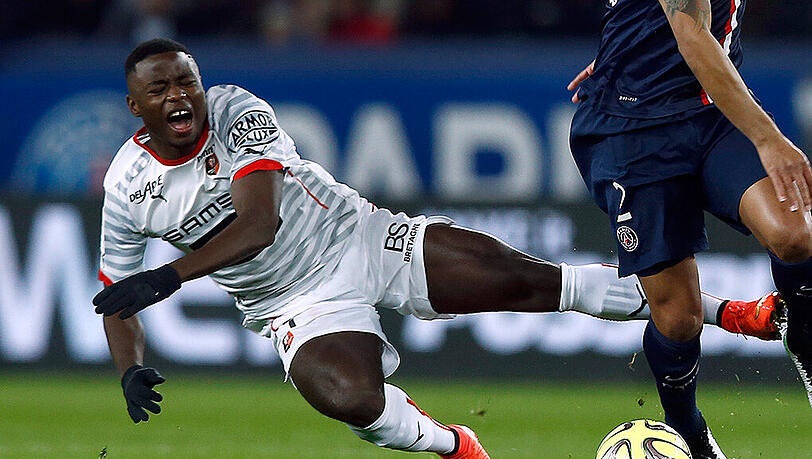Paul-Georges Ntep hat bisher in der Ligue 1 in 45 Spielen 14 Tore geschossen. Paul-Georges Ntep hat bisher in der Ligue 1 in 45 Spielen 14 Tore geschossen.
