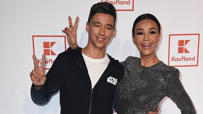 Verona Pooth mit ihrem Sohn San Diego im Jahr 2019.