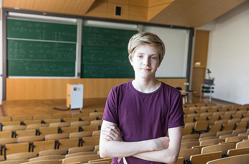 Der vierzehnjährige Conrad Lempert wird am 1. Oktober sein Informatikstudium in IT-Systems Engineering aufnehmen.