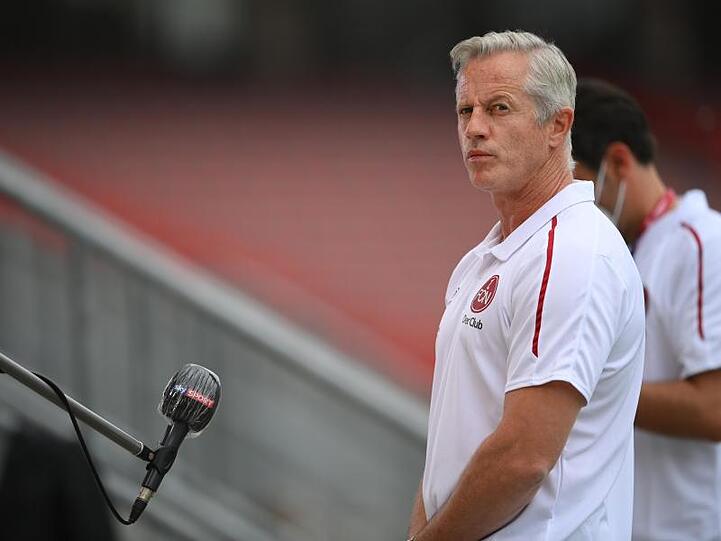 Der Nürnberger Trainer Jens Keller. Foto: Matthias Hangst/Getty Images Europe/Pool/dpa/Archivbild