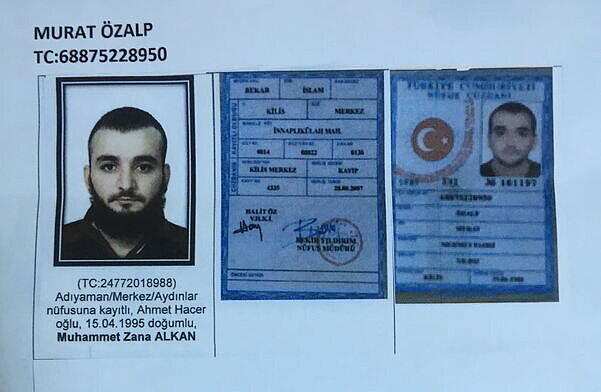 Ein türkisches Fahndungsfoto zeigt einen als Terroristen gesuchten Mann.