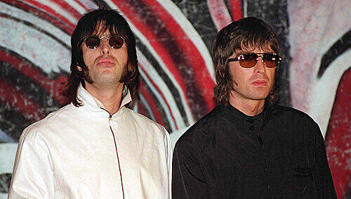 Die Brüder Liam und Noel Gallagher der Band Oasis. Die Brüder Liam und Noel Gallagher der Band Oasis.