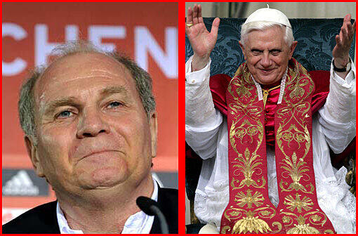 Papst Benedikt XVI. soll Ehrenmitglied beim FC Bayern München werden. &bdquo;Wenn er uns ein Signal gibt, fahren wir zu ihm und tragen ihm die Ehrenmitgliedschaft an.&ldquo;