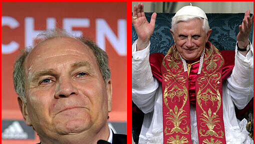 Papst Benedikt XVI. soll Ehrenmitglied beim FC Bayern München werden. „Wenn er uns ein Signal gibt, fahren wir zu ihm und tragen ihm die Ehrenmitgliedschaft an.“ Papst Benedikt XVI. soll Ehrenmitglied beim FC Bayern München werden. „Wenn er uns ein Signal gibt, fahren wir zu ihm und tragen ihm die Ehrenmitgliedschaft an.“