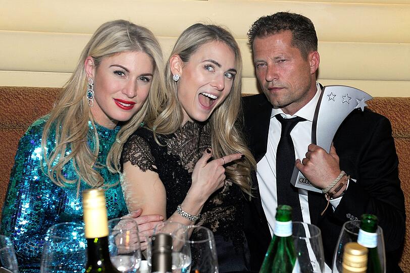 Til Schweiger mit Freundin Francesca Dutton und Hofit Golan (links)