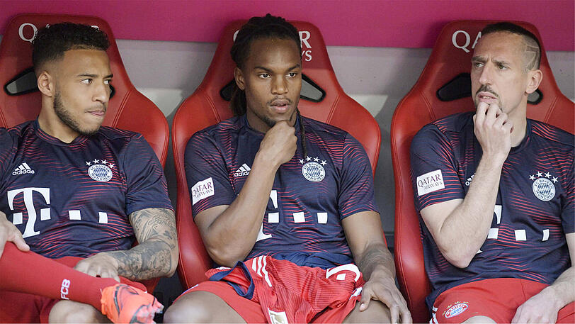 Beim FC Bayern nur Ersatz: Renato Sanches (Mi.).