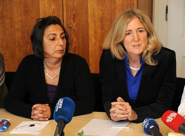 Enttäuschte Grüne: Fraktionschefin Gülseren Demirel (links) und Sabine Nallinger, die Spitzenkandidatin bei der Kommunalwahl.