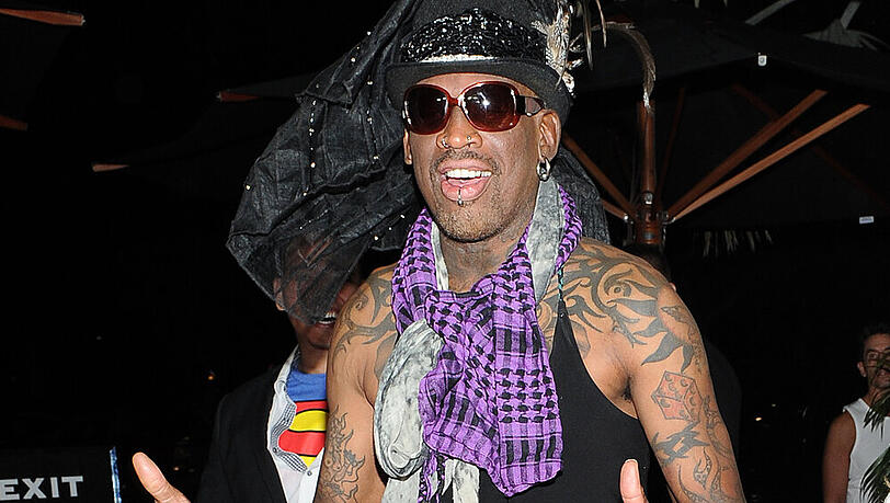 Dennis Rodman im Oktober 2014 bei einer Veranstaltung in Florida Dennis Rodman im Oktober 2014 bei einer Veranstaltung in Florida