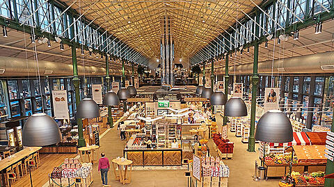 Am Donnerstag steht die große Eröffnung der neuen Schrannenhalle an. Klicken Sie sich durch die Bilder des Gourmetmarktes.