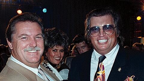 Schillernde Zeiten: Friedrich Ewald (links, alias "Der dicke Fritz") mit Box-Promoter Ebby Thust.
