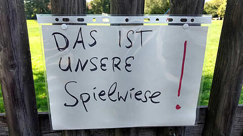 Die Unnützwiese wird derzeit als Naherholungsgebiet und als Bolzplatz genutzt.