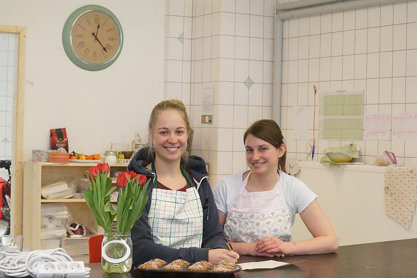 Die Kuchentratsch-Gründerinnen Katharina Mayer und Katrin Blaschke.