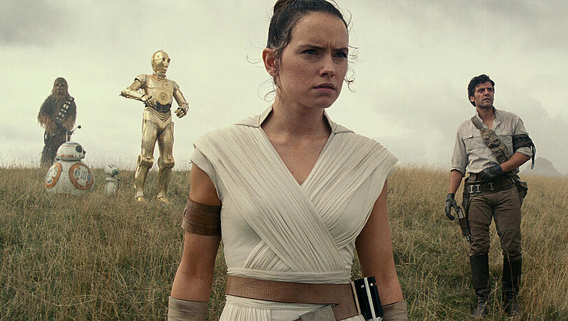 Rey (v.) wird auch in "Star Wars: Der Aufstieg Skywalkers" von Daisy Ridley verkörpert Rey (v.) wird auch in "Star Wars: Der Aufstieg Skywalkers" von Daisy Ridley verkörpert