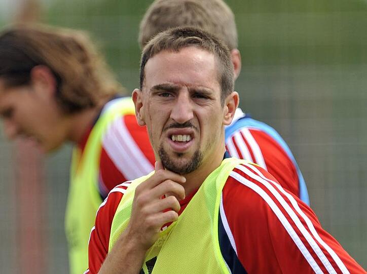 Wieder nicht dabei: Ribéry fällt mit Knieproblemen aus.