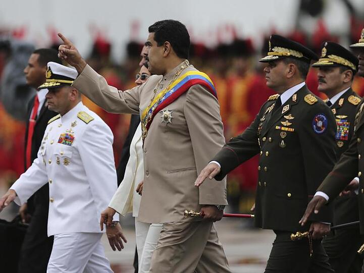 Noch genießt der venezolanische Präsident Nicolas Maduro den Rückhalt großer Teile des Militärs.