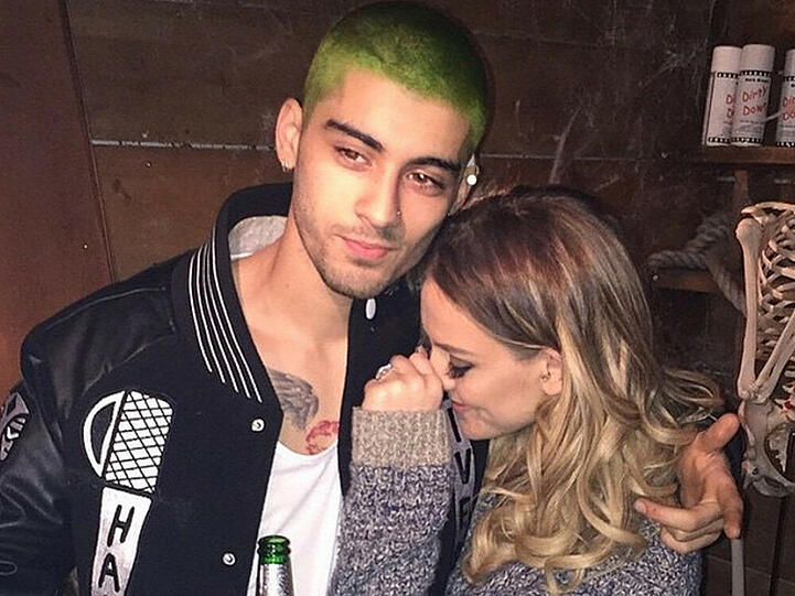 Seltsame Farbwahl: Zayn Malik präsentiert sich mit grünem Haar.