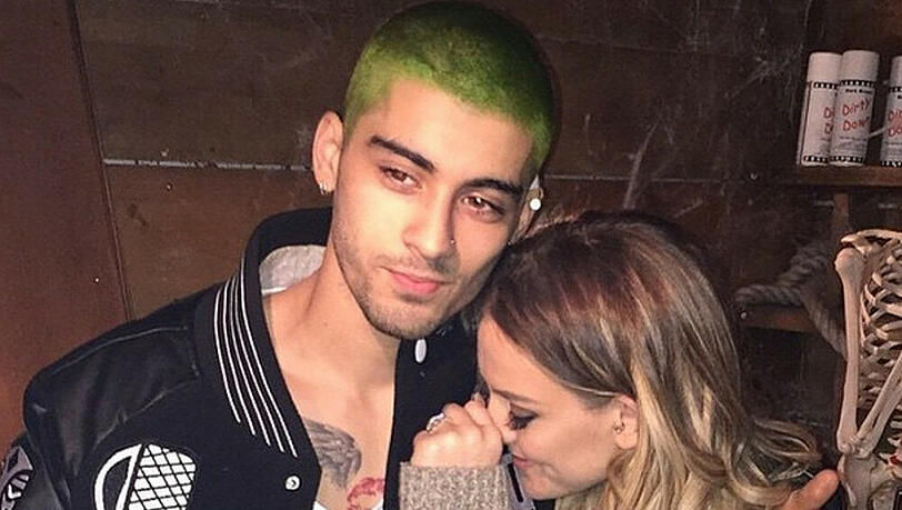 Seltsame Farbwahl: Zayn Malik präsentiert sich mit grünem Haar. Seltsame Farbwahl: Zayn Malik präsentiert sich mit grünem Haar.