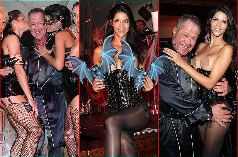 Sie war das Highlight auf der Bourlesque-Halloween-Party bei Bachmaier: Nackt-Model Micaela Schäfer. Hier die Bilder von ihrem Auftritt.