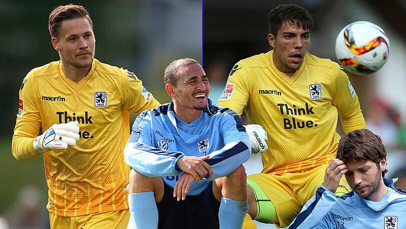 Gewinner und Verlierer des Löwen-Trainingslagers (v.l.) Torwart Vitus Eicher, Daylon Claasen, Torwart Stefan Ortega und Ilie Sanchez. Gewinner und Verlierer des Löwen-Trainingslagers (v.l.) Torwart Vitus Eicher, Daylon Claasen, Torwart Stefan Ortega und Ilie Sanchez.