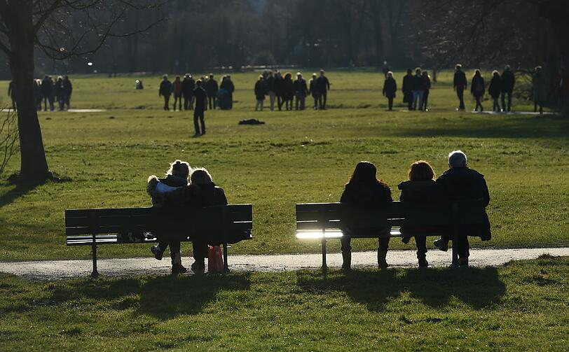 Frühlingshafte Temperaturen am 1. Weihnachtsfeiertag in München.