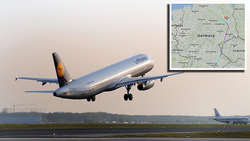 Ein Airbus 321 der Lufthansa musste auf Grund eines Triebwerksausfalls in Berlin notlanden.