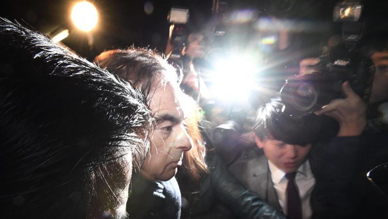 Carlos Ghosn verlässt am Mittwoch das Büro seines Anwalts in Tokio.