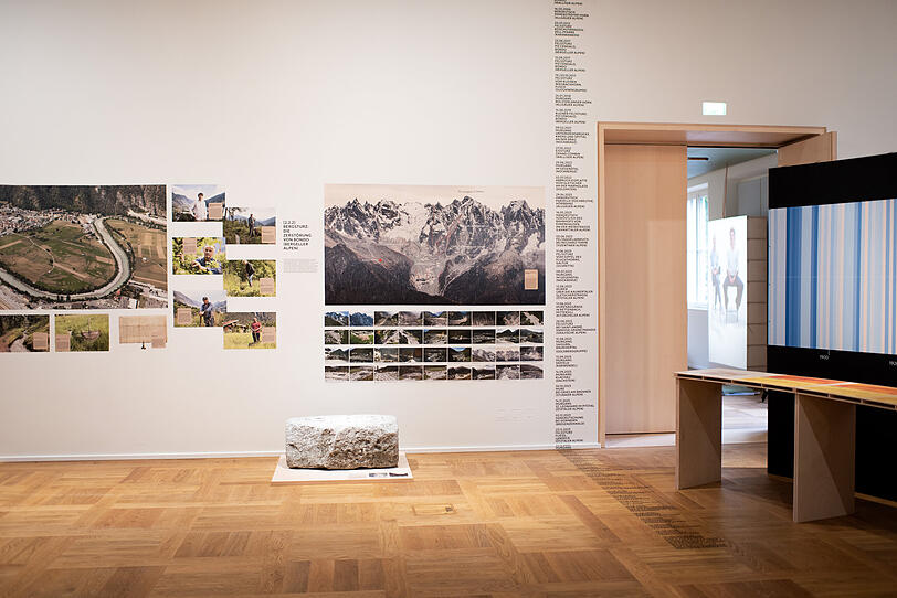 Vielf&auml;ltiges Wissen im recht frisch restaurierten Alpinen Museum: Die Liste der Felsst&uuml;rze in den Alpen seit 1618.