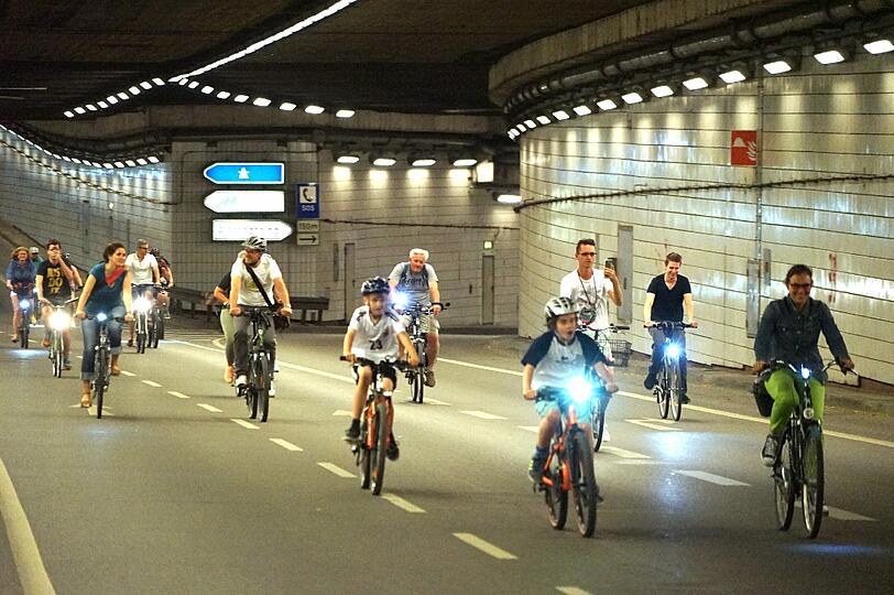 Über 16.000 Münchner waren bei der siebten Radlnacht dabei. Die Bilder.