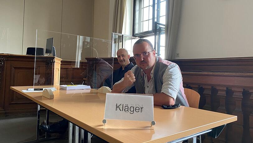Steffen Marx (rechts) und sein Anwalt Gerold Stoll.