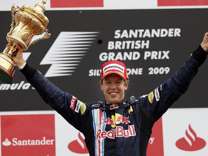 Der König von Silverstone: Deutschlands Formel-1-Superstar Sebastian Vettel.