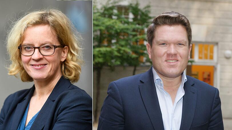 Florian Post (SPD) fordert den Rückzug der SPD-Spitzenkandidatin Natascha Kohnen (links).