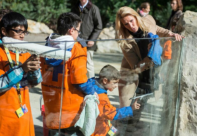 ... in der Giraffensavanne des Tierparks Hellabrunn.