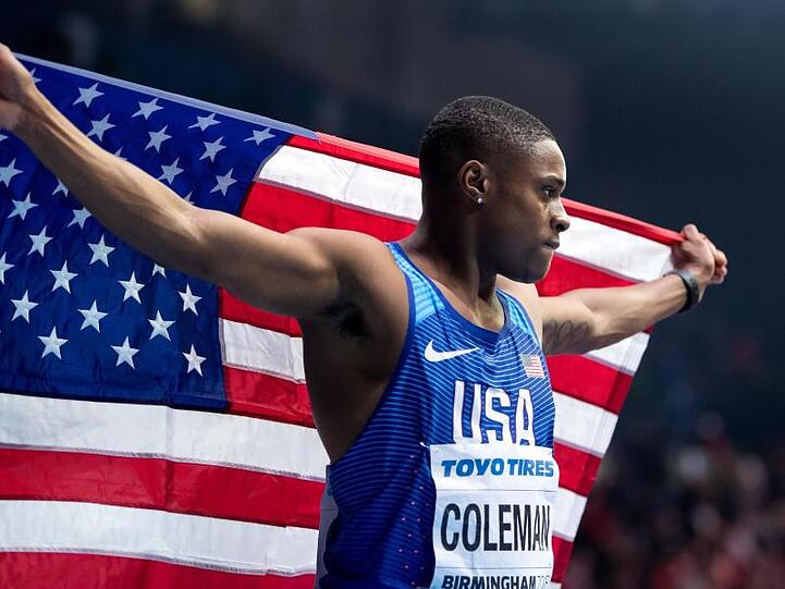 Droht offenbar eine Dopingsperre: Sprintstar Christian Coleman.