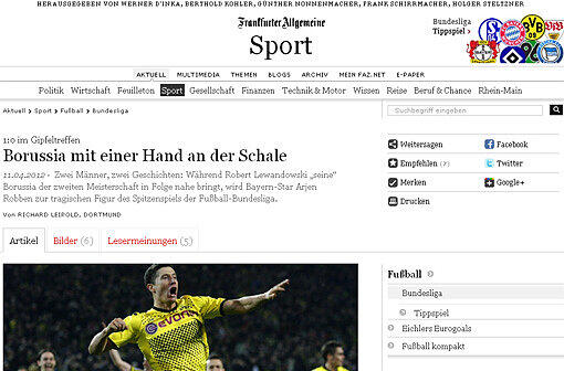 FC Bayern: Dortmund gegen Bayern: Die Pressestimmen - FC Bayern - Abendzeitung München