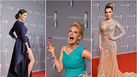 Glanz und Glamour beim Deutschen Fernsehpreis 2016 in Düsseldorf. Alle Bilder vom roten Teppich zum Durchklicken!
