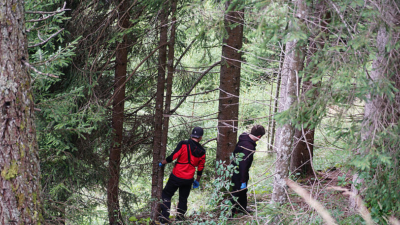 Tödlicher Mountainbike-Unfall im Zillertal. Die Bilder von der Unfallaufnahme.