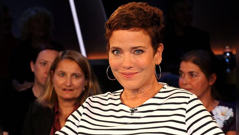 Zu Gast in der "NDR Talk Show": Muriel Baumeister im September 2023. Zu Gast in der "NDR Talk Show": Muriel Baumeister im September 2023.