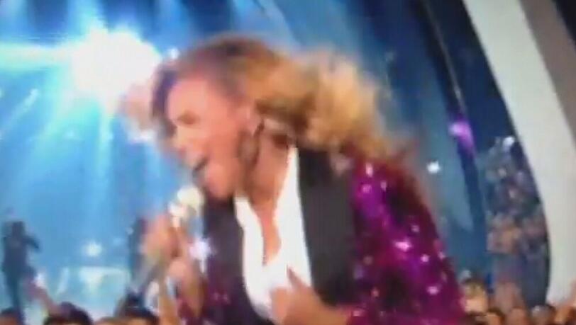 Ein Fan filmte Beyoncé mit der Vine-App während eines Konzerts Ein Fan filmte Beyoncé mit der Vine-App während eines Konzerts