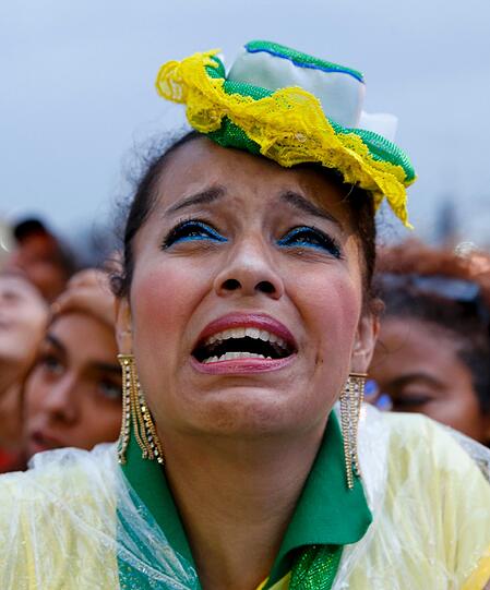 Aus der Traum für die Brasilianer: So reagieren die Fans auf die Blamage gegen Deutschland im Halbfinale