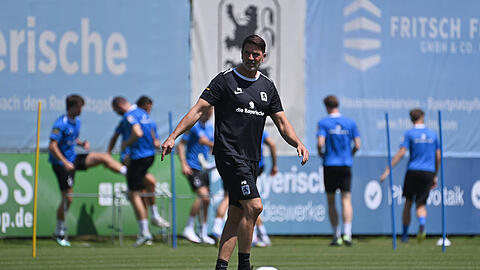 Erst einmal das Training aufnehmen und dann schauen wir weiter: 1860-Trainer Patrick Glöckner.
