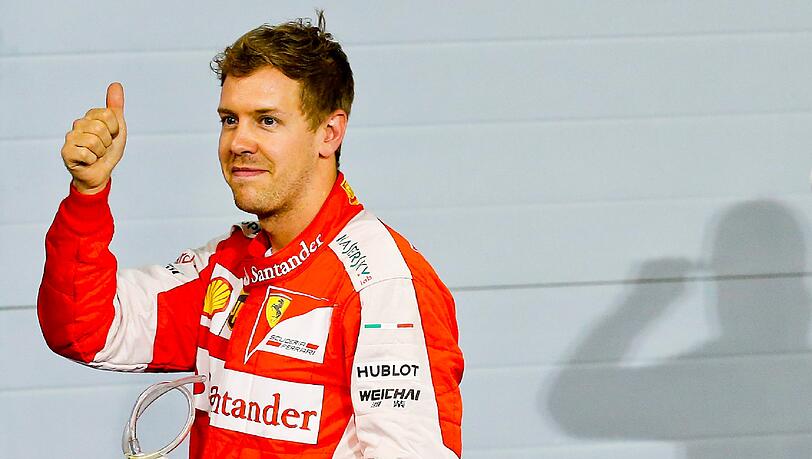 Sprüht vor Optimismus: Sebastian Vettel. Sprüht vor Optimismus: Sebastian Vettel.