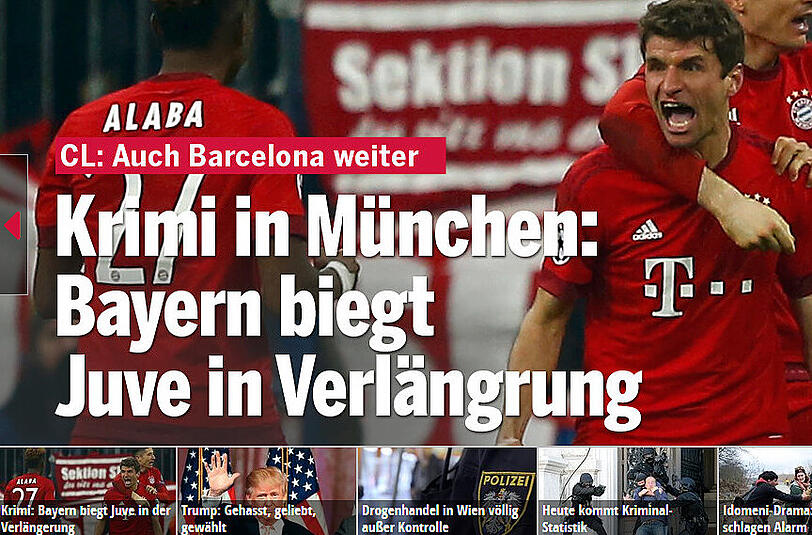 Auch die österreichischen Kollegen von "oe24" schreiben von einem "Krimi".