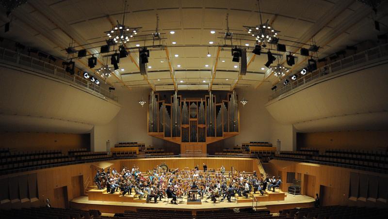 Probe der Bamberger Symphoniker in der Konzerthalle Bamberg. Foto: picture alliance / dpa/Archivbild