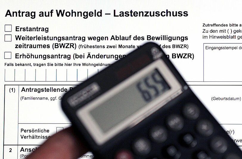 Wohngeldantrag: Knapp 900 000 Haushalte sollen von einer Reform profitieren.