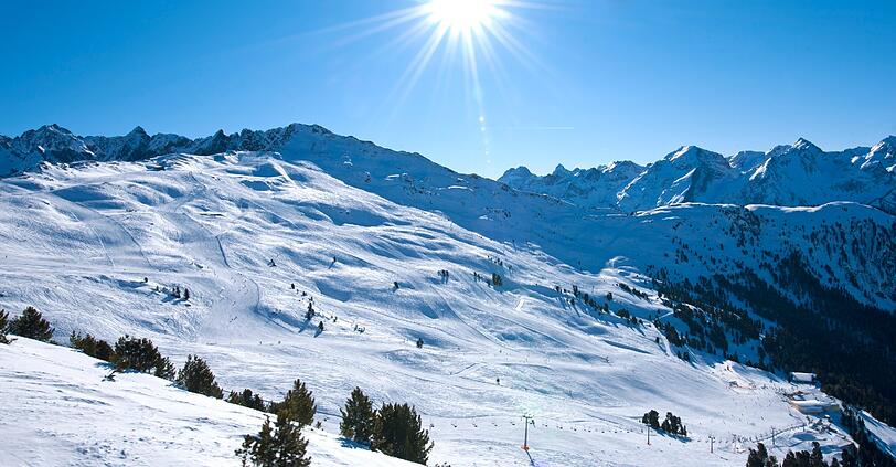 Das Skigebiet am Hochzeiger.