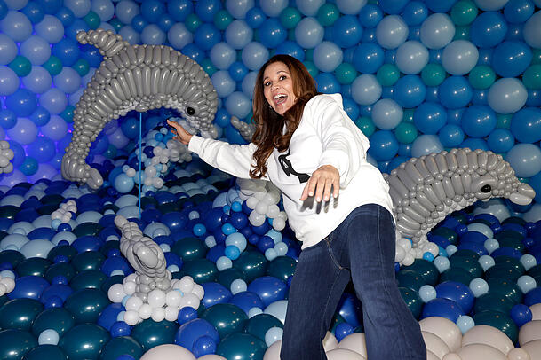 Karen Webb bei der Premiere von "Luftballonwelten" in M&uuml;nchen.