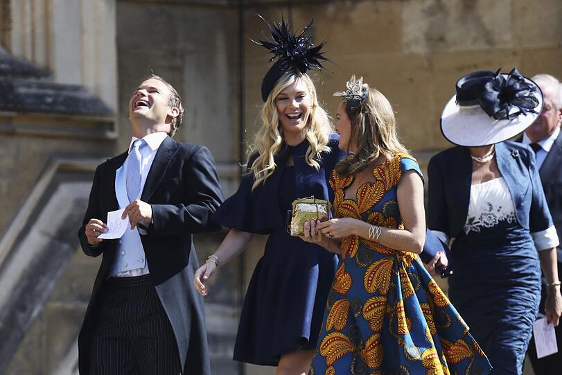 Gut gelaunt im royalen Blau: Chelsy Davy liebte Harry von 2004 bis 2011 - mit Unterbrechungen.