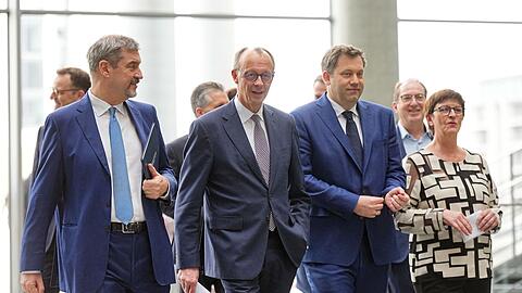 Die Parteispitzen zeigten sich zufrieden.