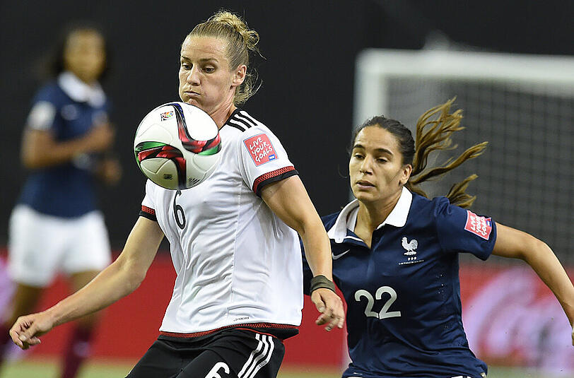 Zitterpartie: Die DFB-Elf der Frauen konnte sich bei der WM in Kanada erst im Elfmeterschießen gegen Frankreich durchsetzen.