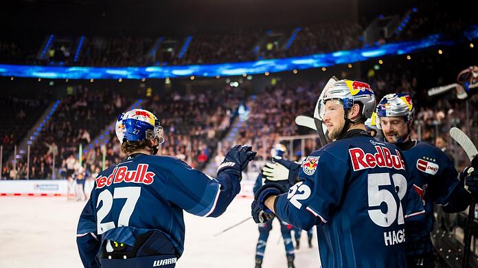 EHC-Kapitän Hager (Mitte) und Co. brauchen im Garden den Serien-Ausgleich.